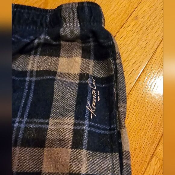 Womens Plaid Blue/Grey Lounge Pants with Drawstring. Size XS - Picture 3 of 4